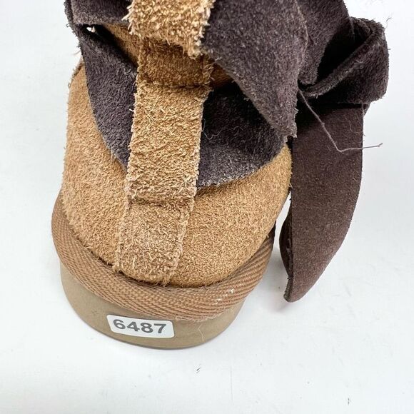 UGG Koolaburra Rozalia Tall Winter Boots Womens 8 Belted Suede Plush Foot Gear - Picture 10 of 10